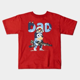 DAD ARMY GUNS Kids T-Shirt